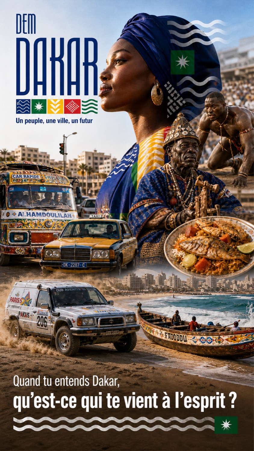 Dakar — taxis, lutte, mer, culture